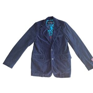 VTG NWOT Hollister Men's Size XL Berkeley Jacket Blue 100% Cotton Velvet